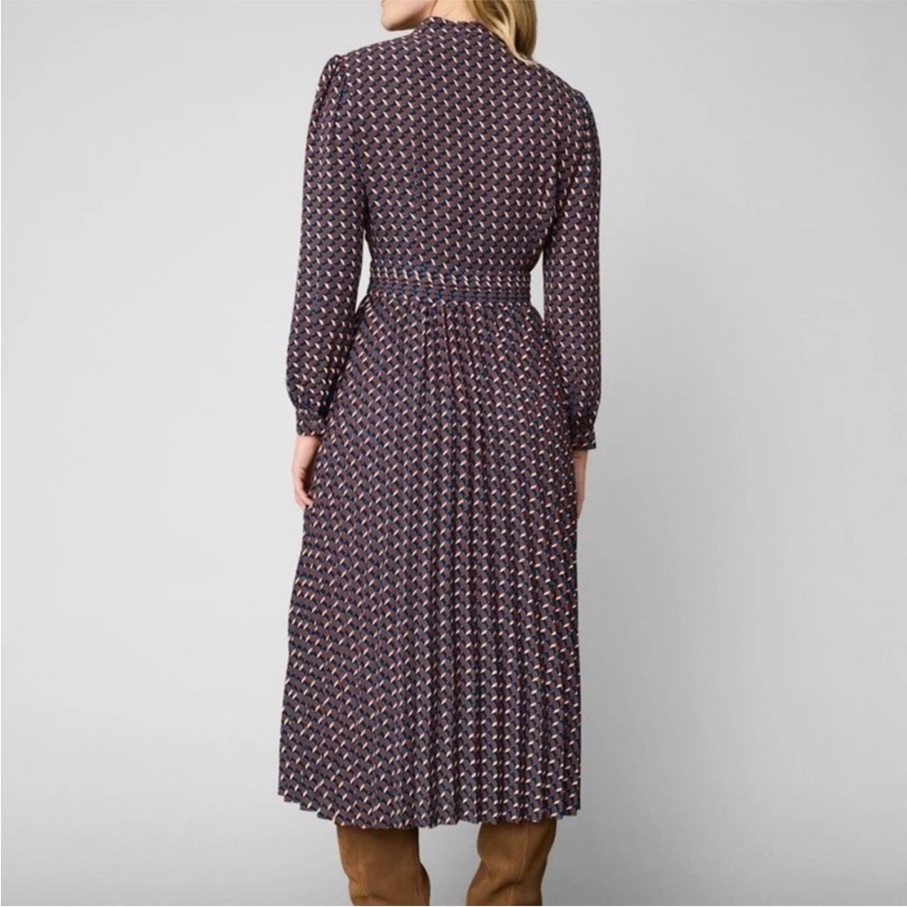 Untuckit Pleated Gia Midi Dress sz 12 NWT - Picture 2 of 4